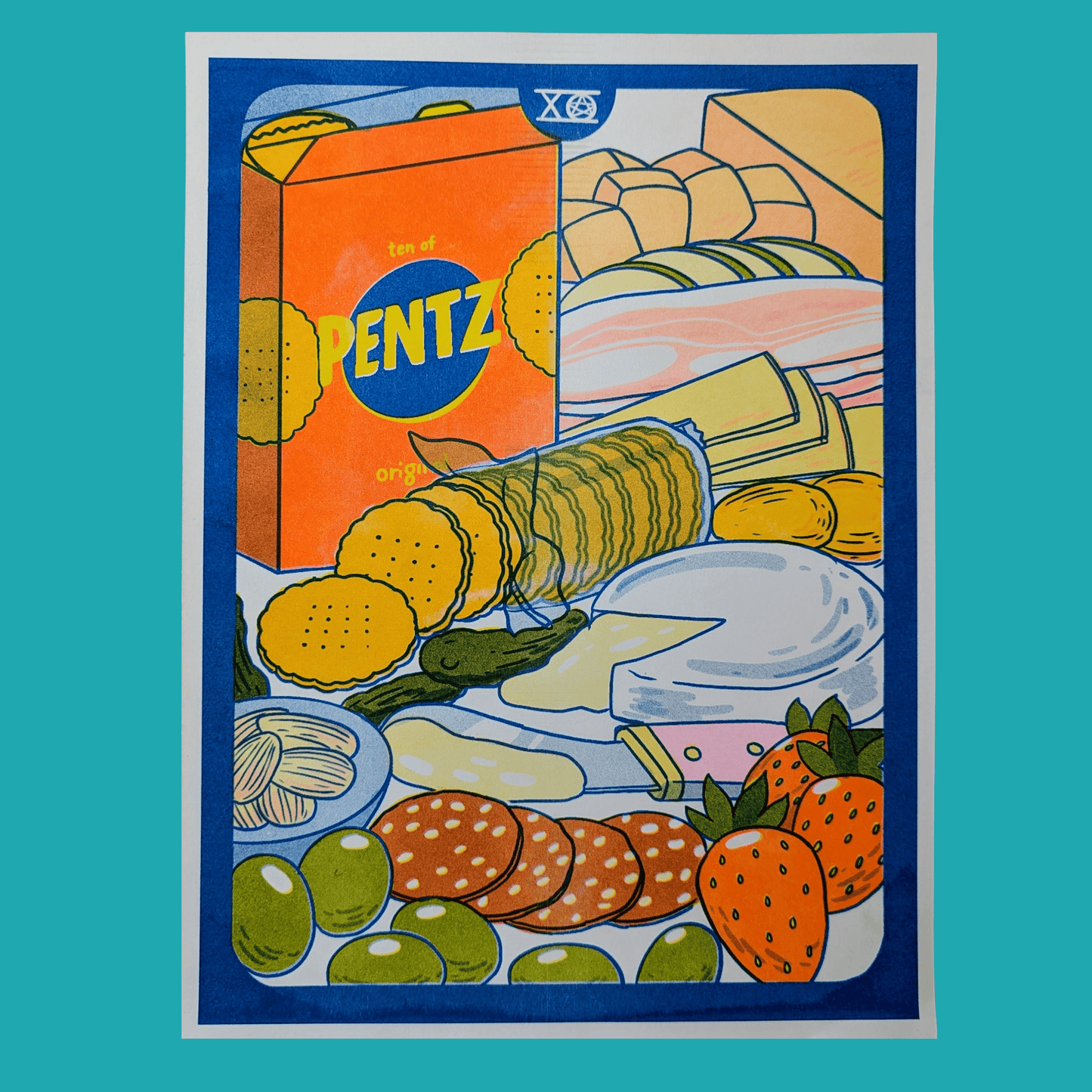10 of Pentacles | 8.5"x11" Risograph print