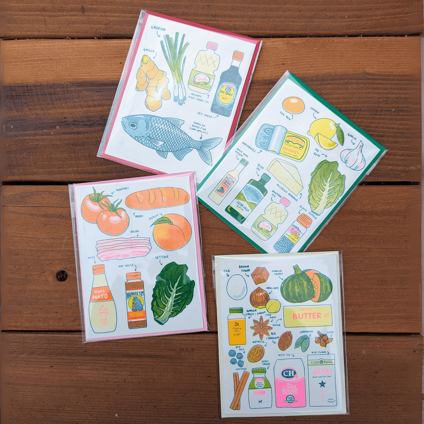 Caesar Salad | Recipe Greeting Card 4.25"x5.5"