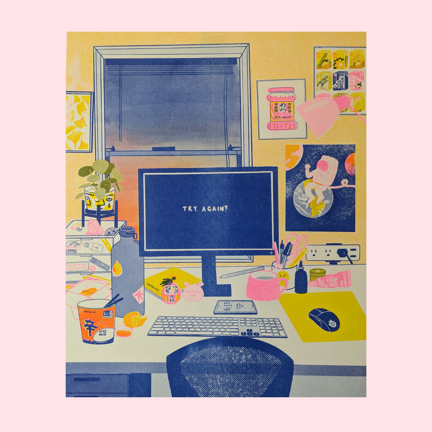 6am Club | 11"x14"~ Risograph Print