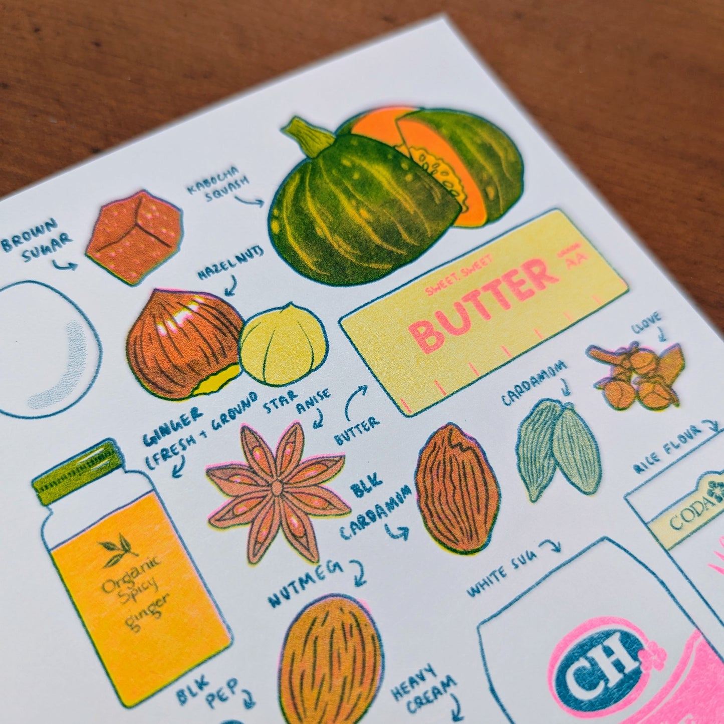 Chai Pie | Recipe Greeting Card 4.25"x5.5"