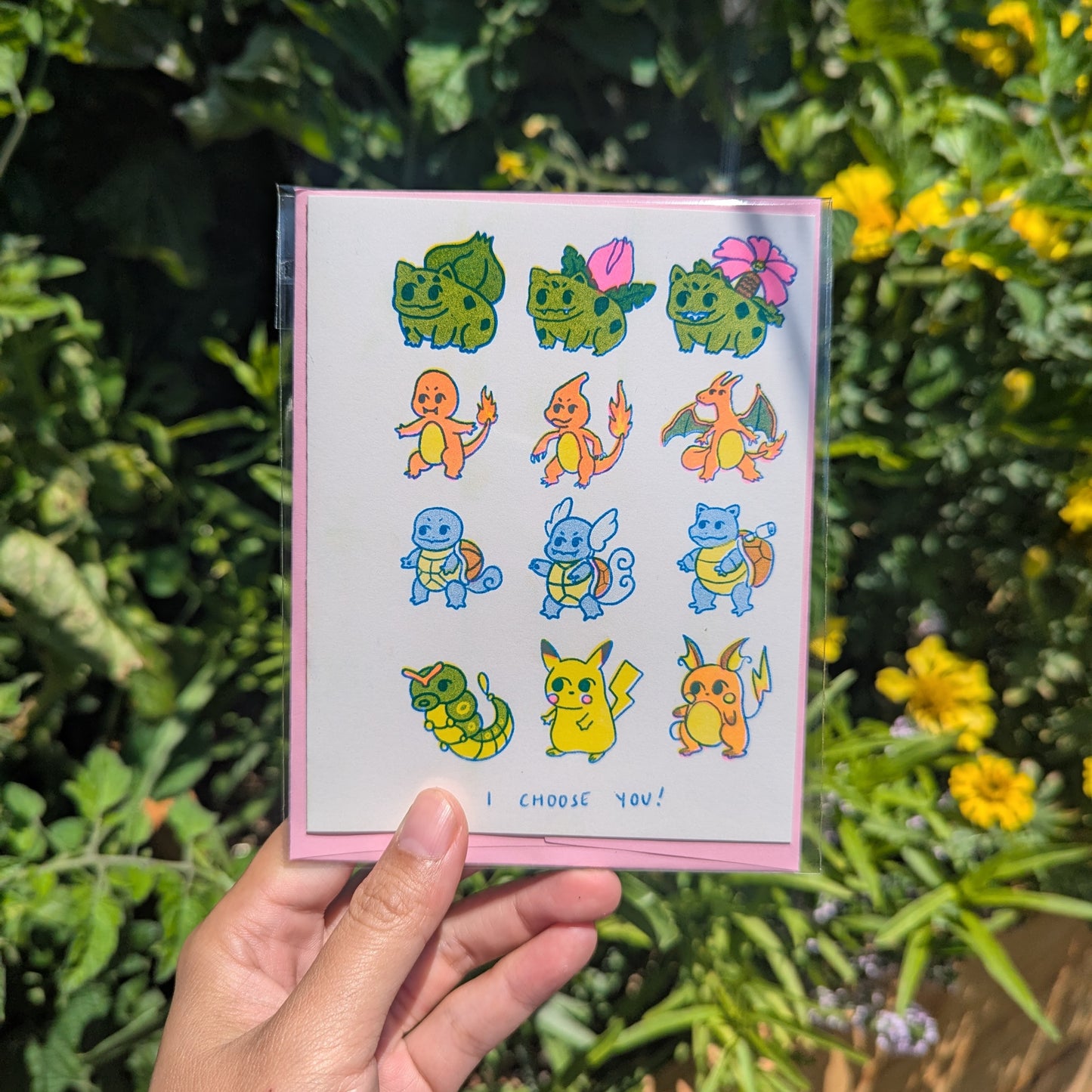 I Choose You! Pokemon Card | Greeting Card 4.25"x5.5"