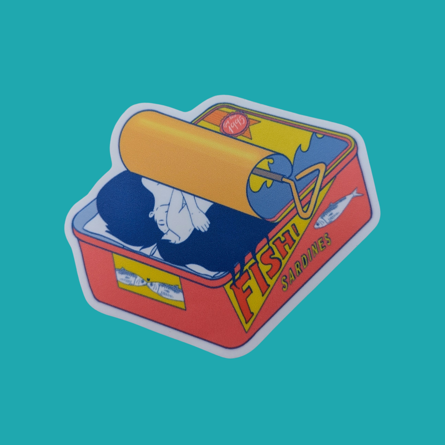 Sardine Girls Waterproof Vinyl Sticker | 3.5"x3"