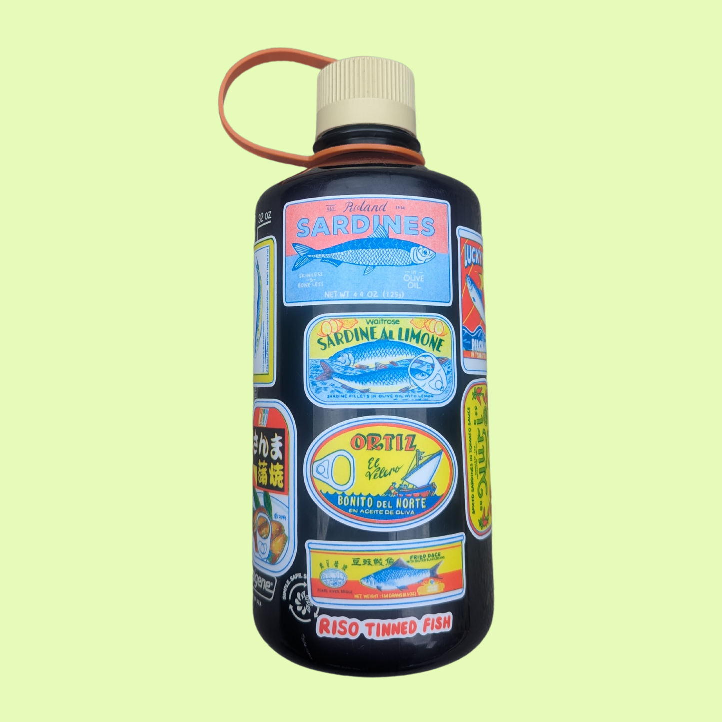 Tinned Fish Riso Sticker Sheet | 5"x7"
