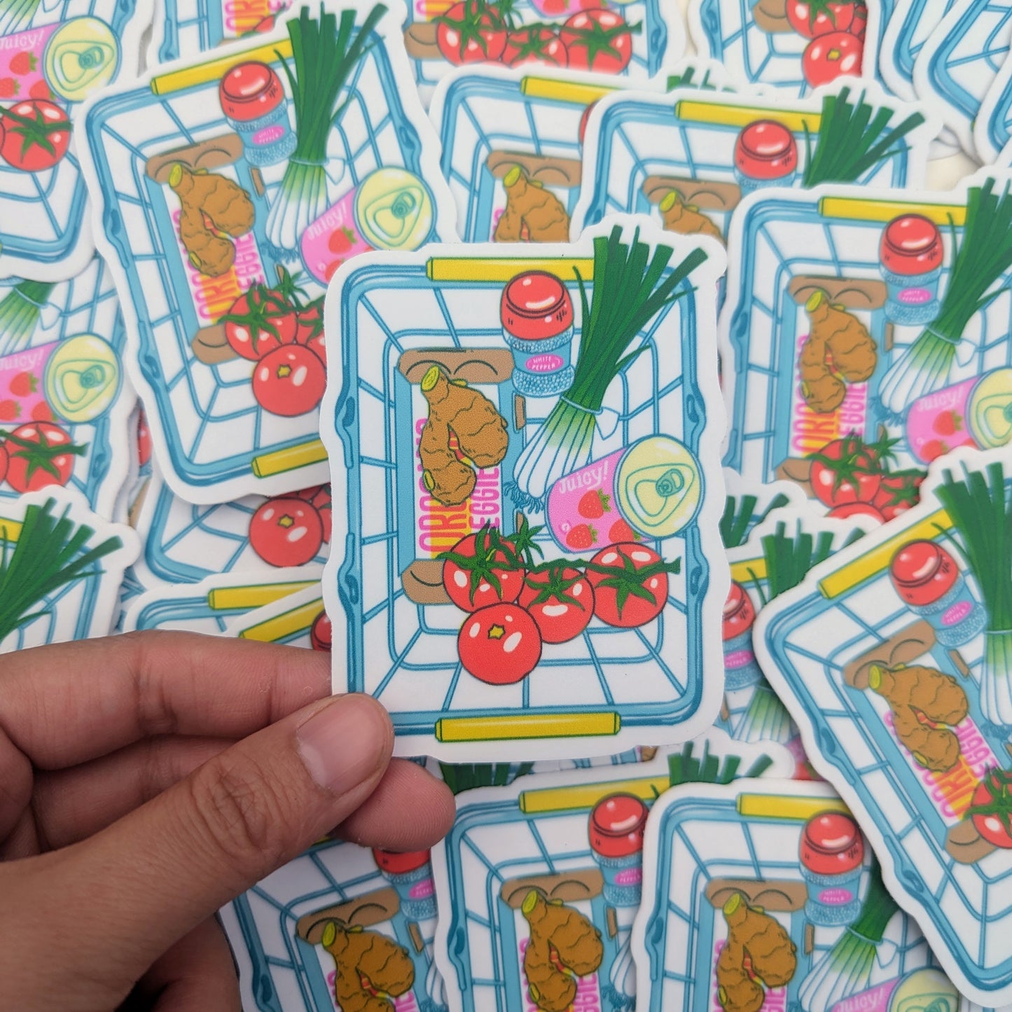 Tomato Egg Vinyl Waterproof Sticker | 2.7"x3.5"