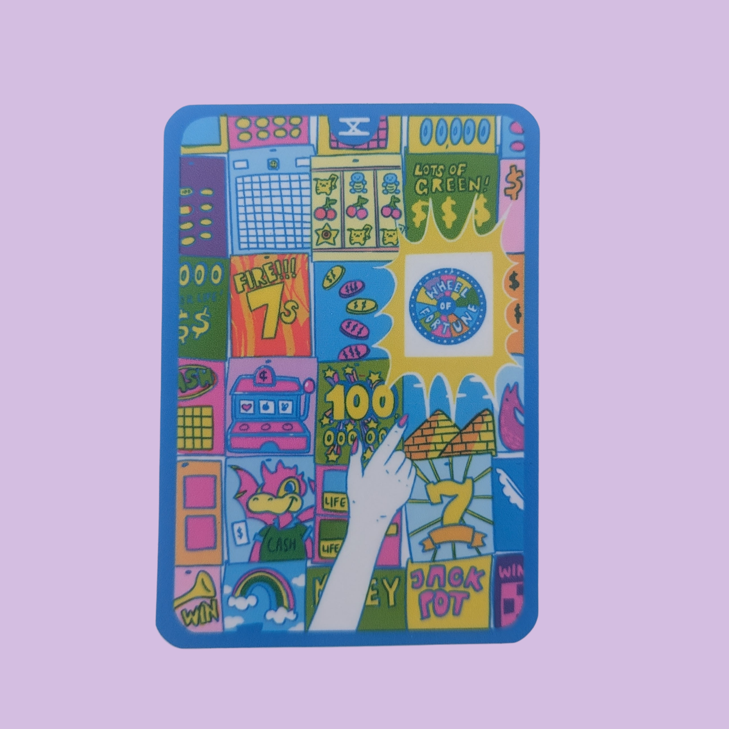 The Wheel of Fortune Waterproof Vinyl Sticker — Cornerstore Tarot | 2.5"x3.5"