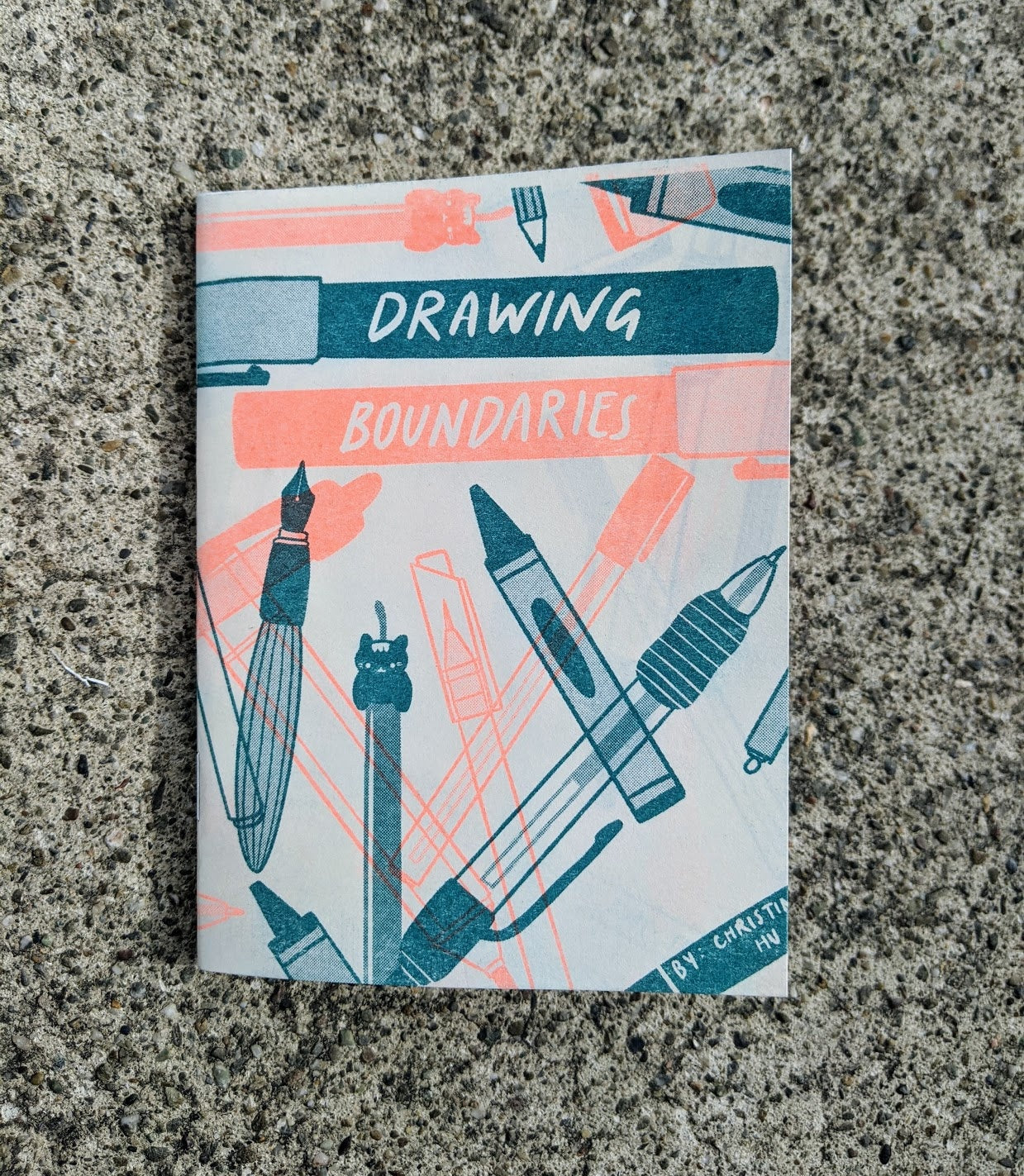 Drawing Boundaries Risograph Zine