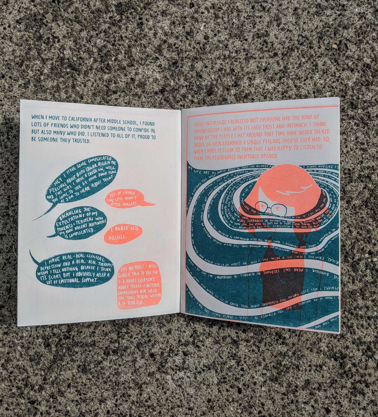 Drawing Boundaries Risograph Zine