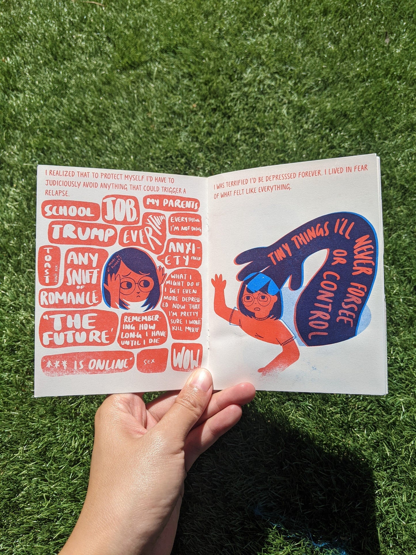 Anxiety Risograph Zine